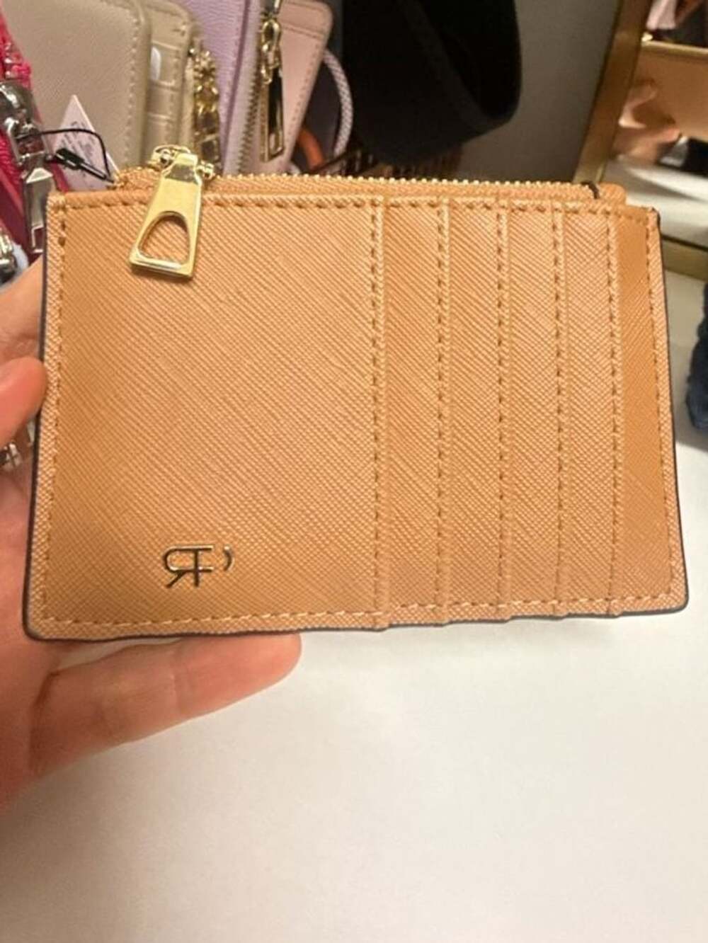 Parfois Camelia Card Holder Camel